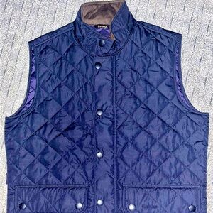 Barbour Navy Quilted Vest
